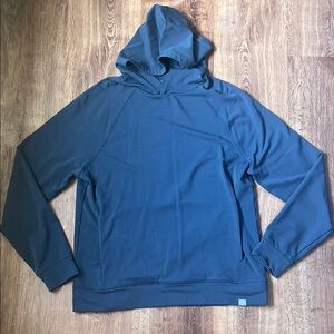 Blue Hooded Sweatshirt